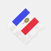 Serviette En Papier Drapeau français Emblem (Coin)