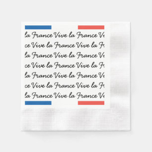 Serviette En Papier Drapeau français, La France, partie de Vive de
