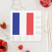 Serviette En Papier Drapeau français Tricolore (En situation)