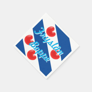 Serviette En Papier Drapeau Fryslan Boppe Friesland