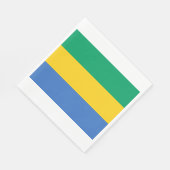 Serviette En Papier Drapeau gabonais (Gabon) (Coin)