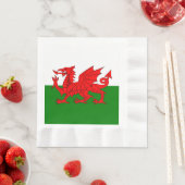 Serviette En Papier Drapeau gallois dragon rouge gallois (En situation)