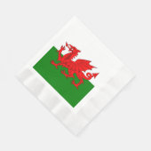Serviette En Papier Drapeau gallois dragon rouge gallois (Coin)