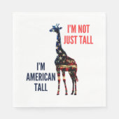 Serviette En Papier Drapeau Giraffe Amérique (Devant)