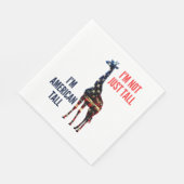 Serviette En Papier Drapeau Giraffe Amérique (Coin)