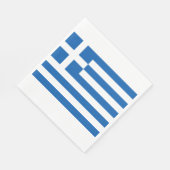 Serviette En Papier Drapeau grec (Grèce) (Coin)