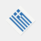 Serviette En Papier Drapeau grec Grèce Bleu Livre blanc Napkin (Coin)