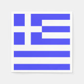 Serviette En Papier Drapeau grec Total (Devant)