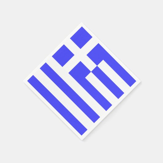 Serviette En Papier Drapeau grec Total (Coin)