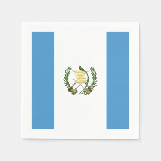 Serviette En Papier Drapeau : Guatemala (Devant)