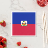 Serviette En Papier Drapeau Haïti (En situation)
