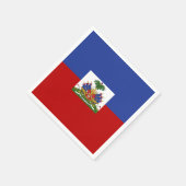 Serviette En Papier Drapeau haïtien classique (Coin)