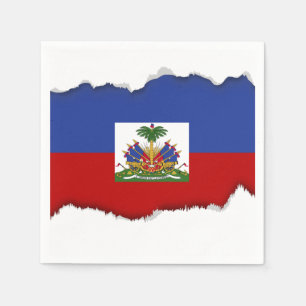 Serviette En Papier Drapeau haïtien classique