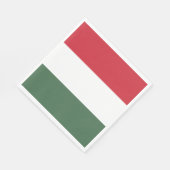 Serviette En Papier Drapeau Hongrie (Coin)