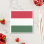Serviette En Papier Drapeau Hongrie (En situation)