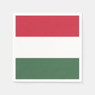 Serviette En Papier Drapeau Hongrie