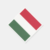 Serviette En Papier Drapeau Hongrie (Coin)