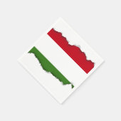 Serviette En Papier Drapeau Hongrie (Coin)
