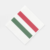 Serviette En Papier Drapeau hongrois (Coin)