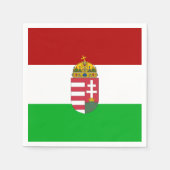 Serviette En Papier Drapeau hongrois (Devant)