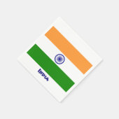 Serviette En Papier Drapeau indien (Coin)