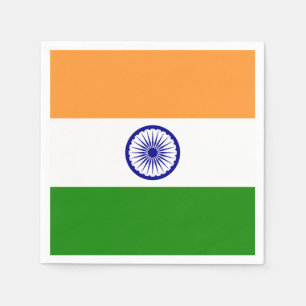 Serviette En Papier Drapeau indien