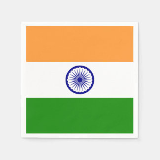 Serviette En Papier Drapeau indien