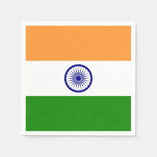 Serviette En Papier Drapeau indien (Devant)