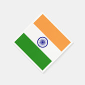 Serviette En Papier Drapeau indien (Coin)