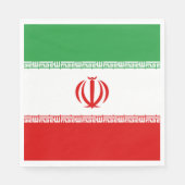 Serviette En Papier Drapeau Iran (Devant)