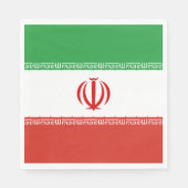 Serviette En Papier Drapeau iranien (Devant)