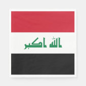 Serviette En Papier Drapeau Iraq (Devant)