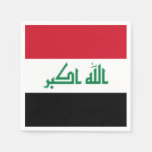 Serviette En Papier Drapeau Iraq (Devant)