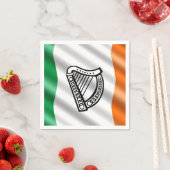 Serviette En Papier Drapeau irlandais (En situation)