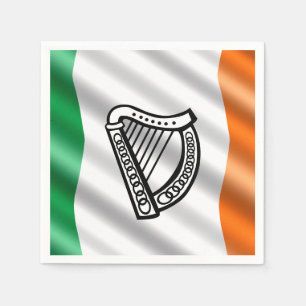 Serviette En Papier Drapeau irlandais
