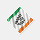 Serviette En Papier Drapeau irlandais (Coin)