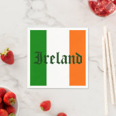 Serviette En Papier Drapeau irlandais (En situation)