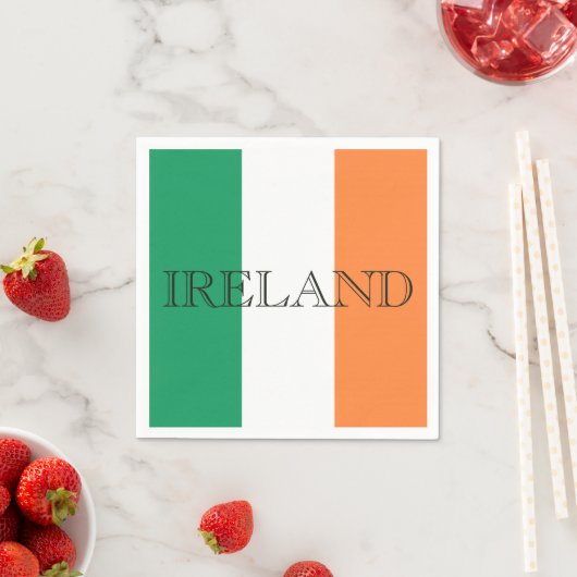 Serviette En Papier Drapeau irlandais - Irlande (En situation)