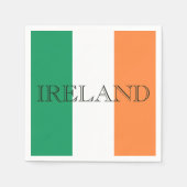 Serviette En Papier Drapeau irlandais - Irlande (Devant)