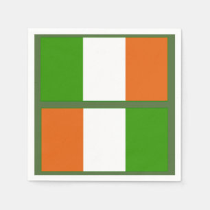 Serviette En Papier Drapeau irlandais Napkin