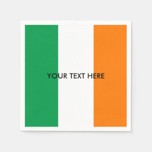 Serviette En Papier Drapeau irlandais serviettes de soirée personnalis