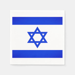 Serviette En Papier Drapeau Israël