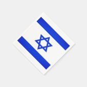 Serviette En Papier Drapeau Israël (Coin)
