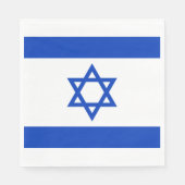 Serviette En Papier Drapeau Israël (Devant)