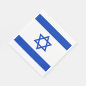Serviette En Papier Drapeau Israël (Coin)