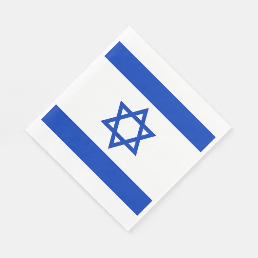 Serviette En Papier Drapeau Israël (Coin)