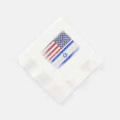Serviette En Papier Drapeau Israélo-Américain Israël Usa Racines Améri (Coin)