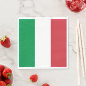 Serviette En Papier Drapeau Italie (En situation)