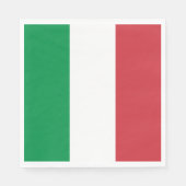 Serviette En Papier Drapeau Italie (Devant)