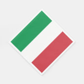 Serviette En Papier Drapeau Italie (Coin)